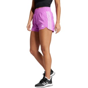 adidas Pacer Training 3-Stripes Woven High Rise shorts W IX1079