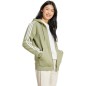 Felpa in pile adidas Essentials 3-Stripes Full-Zip W JP2352