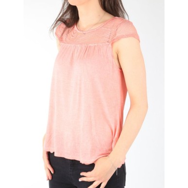 Wrangler Capsleeve Tee Coral Peach W W7337FDJX