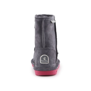 BearPaw Emma Toddler Zipper Jr 608TZ-903 Charcoal Pomberry winter shoes