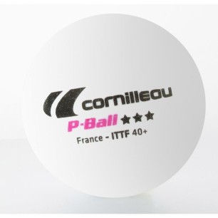 Cornilleau table tennis balls P-BALL ITTF white 3 pcs.