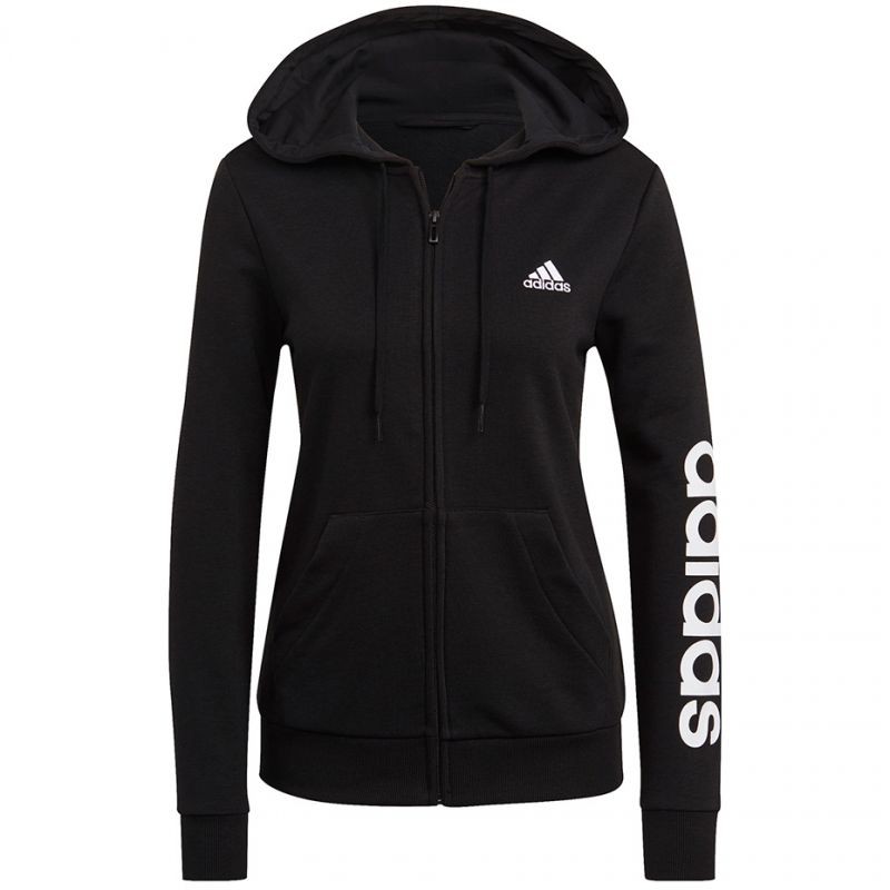 Felpa con cappuccio Adidas Essentials Linear Ful zip W GL0791