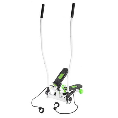 Stepper with movable arms and HMS S3085 cables, green and white