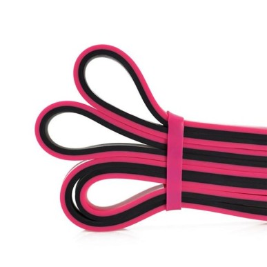 Exercise rubber HMS PINK-BLACK GU06 13x5x2250 mm