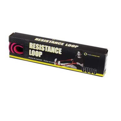 Exercise rubber HMS PINK-BLACK GU06 13x5x2250 mm