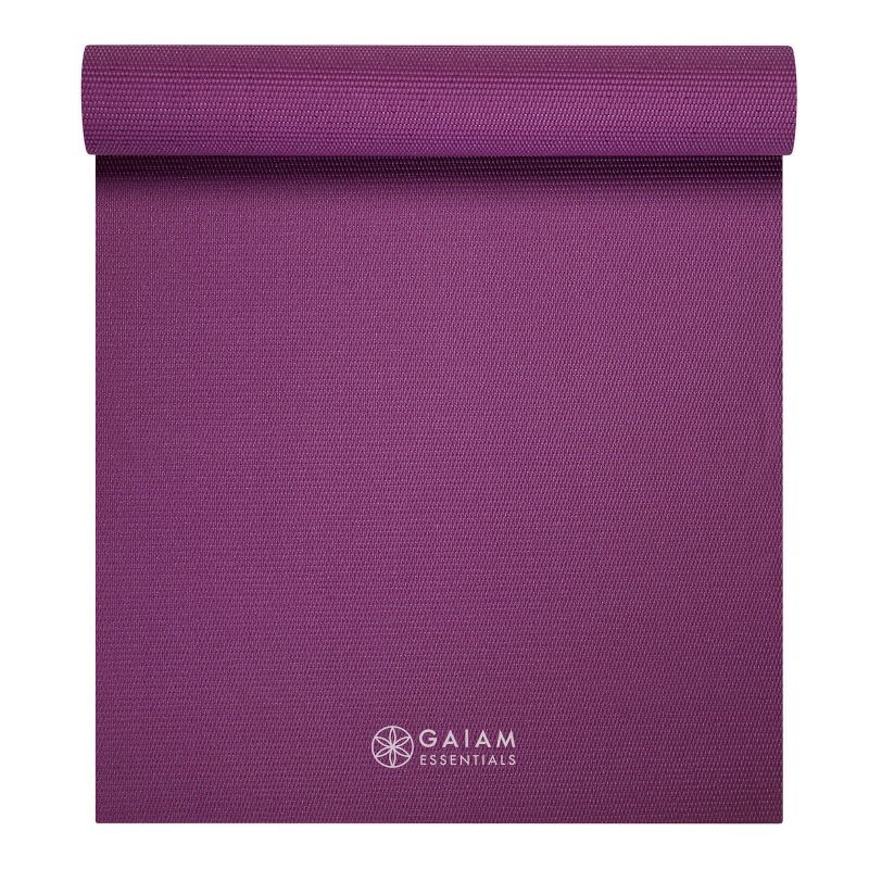 Gaiam Essentials 6 mm Yoga Mat with strap 63313