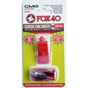 Fischietto Fox 40 CMG Classic Safety + corda 9603-0108 rosso