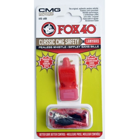 Fischietto Fox 40 CMG Classic Safety + corda 9603-0108 rosso