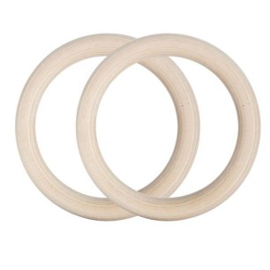 Wooden gymnastic rings with the HMS TX07 measure