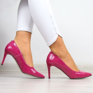 Décolleté con tacco a spillo laccato Juma W CIT2565I fucsia