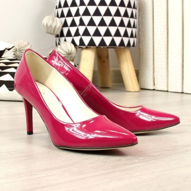 Pumps on a stiletto heel lacquered Juma W CIT2565I fuchsia