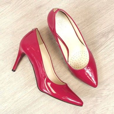 Pumps on a stiletto heel lacquered Juma W CIT2565I fuchsia