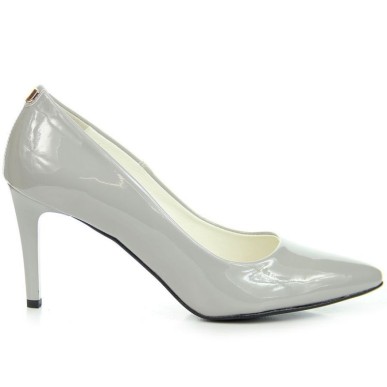 Pumps on a stiletto heel lacquered Juma W CIT2565J gray