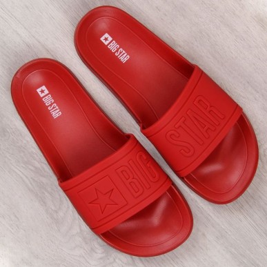 Rubber beach slippers Big Star M DD174689 red