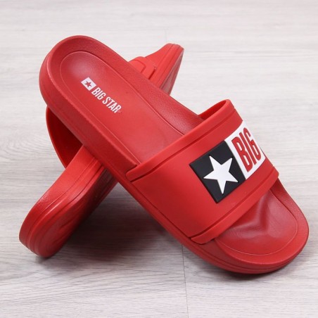 Rubber beach slippers Big Star W DD274A267 red