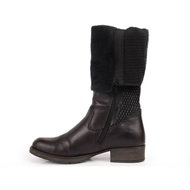 Leather boots Rieker W Z9591-00 black