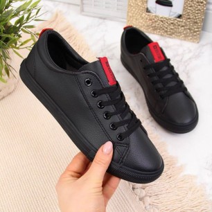 Sneakers basse con ecopelle Big Star W DD274687 nero