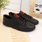 Low-top sneakers with eco leather Big Star W DD274687 black