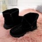 NEWS W EVE311A black suede snow boots