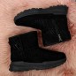 NEWS W EVE311A black suede snow boots