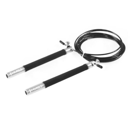 Fast skipping rope HMS SK54 black / silver