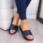 Beach slippers Big Star W FF274A388 navy blue