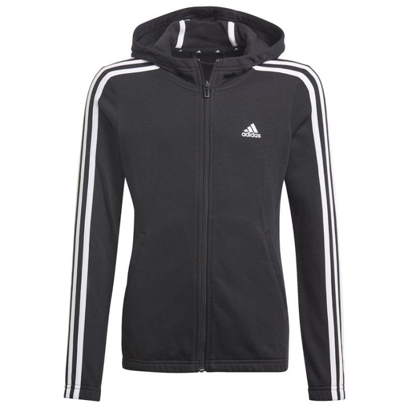 Felpa con cappuccio Adidas Essentials 3S Full-zip Jr GQ8356