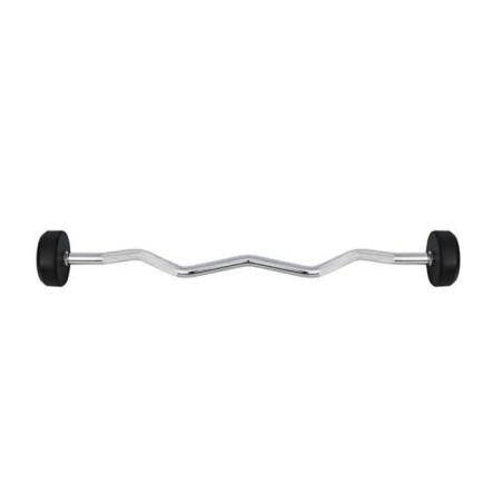 Fixed, broken, rubber barbell bar HMS GSL-10 10 kg