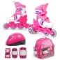 SMJ Sport Combo Pink LED set: pattini a rotelle 2in1 HS-TNK-000009549