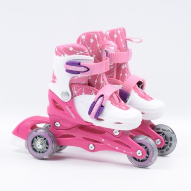 SMJ Sport Combo Pink LED set: 2in1 roller skates HS-TNK-000009549