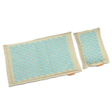 Acupressure mat + SMJ sport pillow YG009 Premium Eco (flax, coconut, buckwheat)