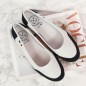 Leather openwork ballerinas Filippo W PAW198A white