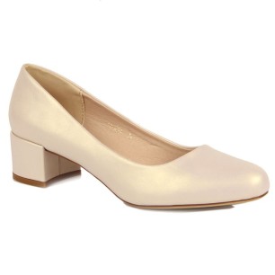 Sergio Leone W SK354D beige block pumps