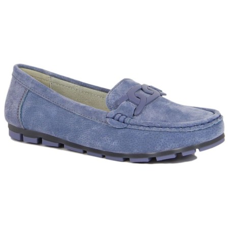 Blue leather loafers Filippo W