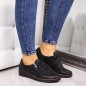 Scarpe in pelle Helios W H334 nero lucido