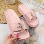 Slippers on the platform Big Star W JJ274A308 pink