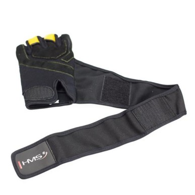 Black / Yellow HMS RST01 rS gym gloves