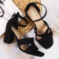 Black sandals on the eVento W EVE344B post