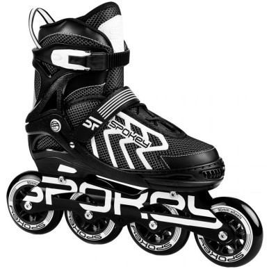 Inline skates Spokey Khan Bk / Wh Jr 927032-927033