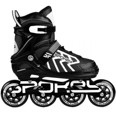 Inline skates Spokey Khan Bk / Wh Jr 927032-927033