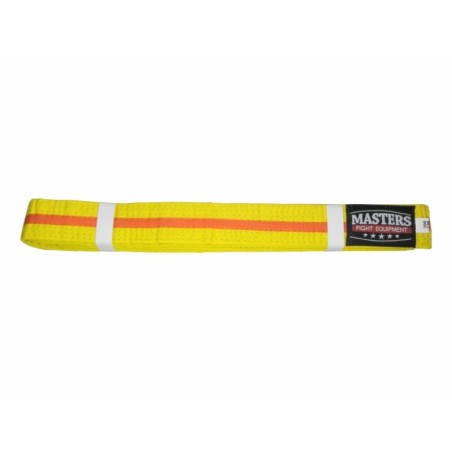 MASTERS cintura kimono giallo con finiture arancioni 06224-280040704