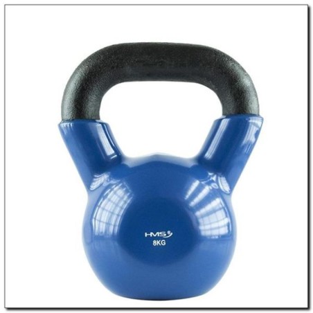 Kettlebell in ferro rivestito in vinile HMS KNV08 BLU