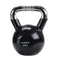 Kettlebell maniglia in ghisa zigrinata cromata HMS KTC16 NERO