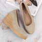 Leather pumps on the wedge Filippo W PAW339D beige