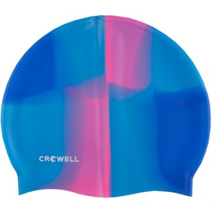 Crowell Multi-Flame-09 silicone swimming cap