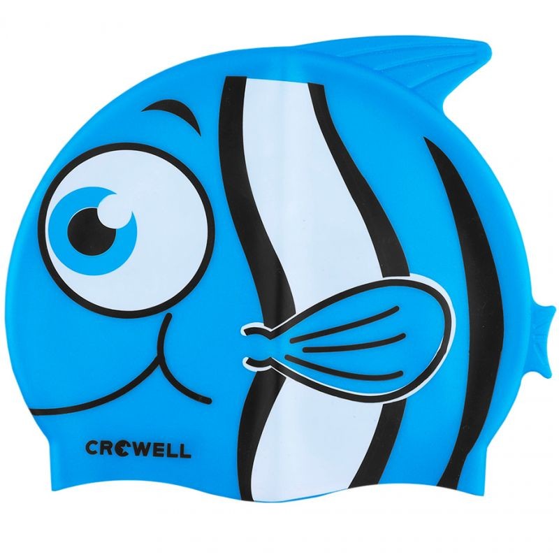 Crowell Nemo-Jr-cappello da nuoto in silicone blu