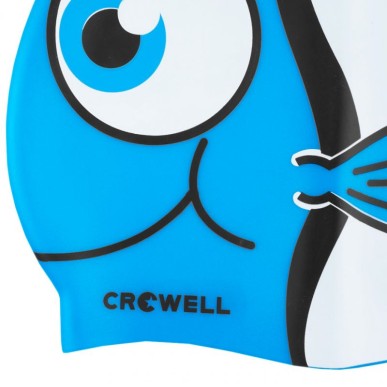 Crowell Nemo-Jr-cappello da nuoto in silicone blu