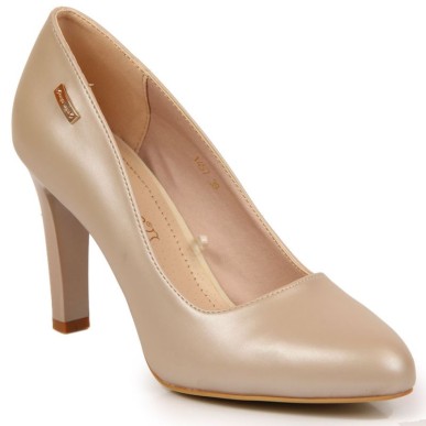 Pumps on the post Sergio Leone W SK3AC pearl nude