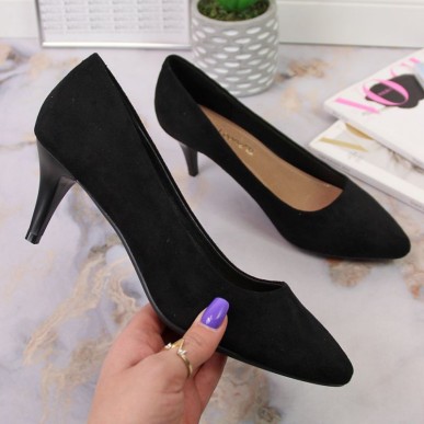 Pumps stilettos black suede W Sergio Leone