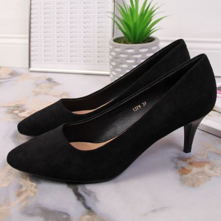 Pumps stilettos black suede W Sergio Leone